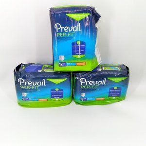 54 Total Unisex Adult Disposable Underwear Pull On Large Prevail Per-Fit